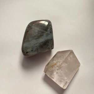 Polished Stone and Crystal Set